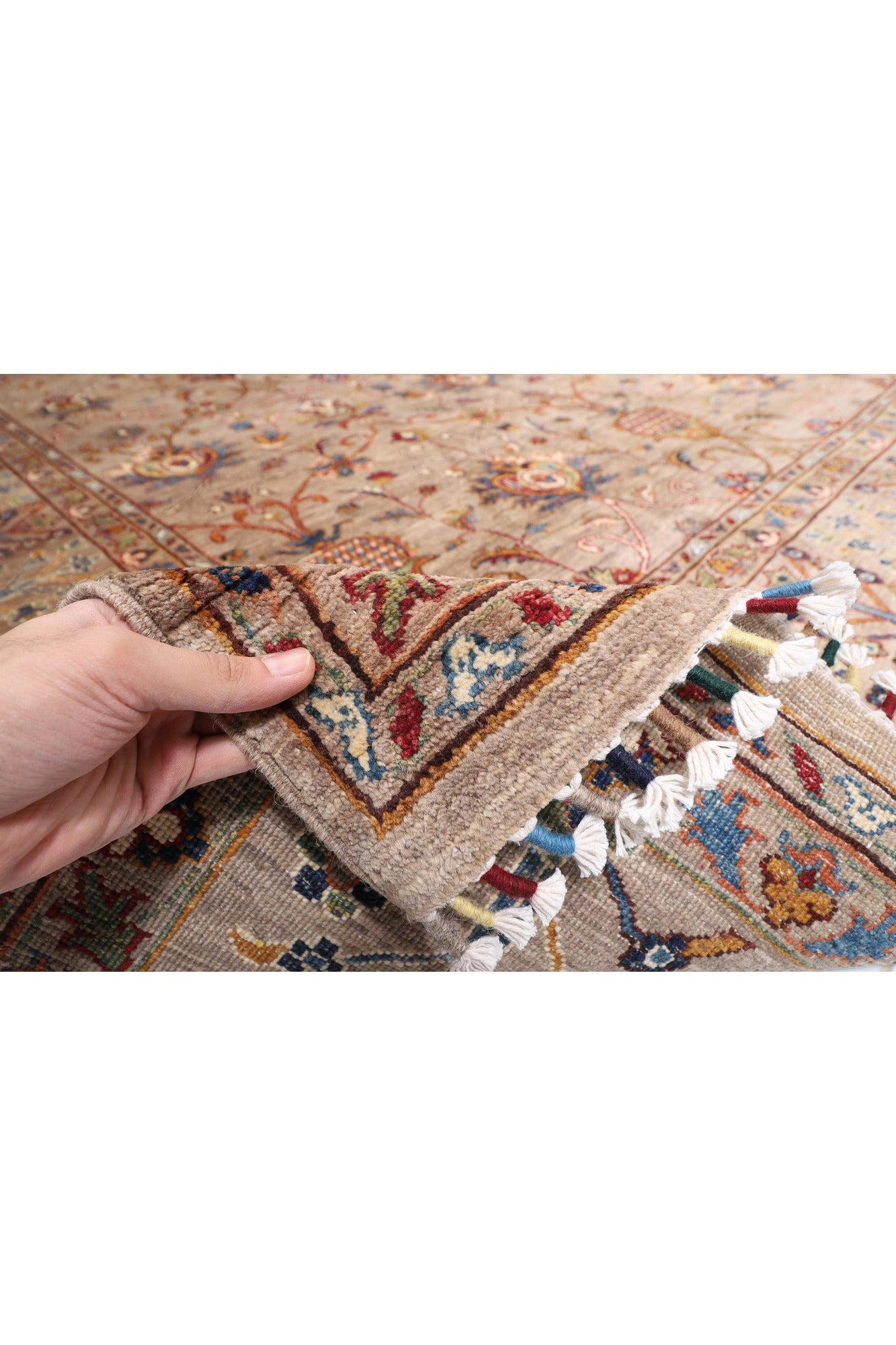 Handmade Suzani, very fine woven area rug Size: 275 x 365 cm, 9 x 12 ft