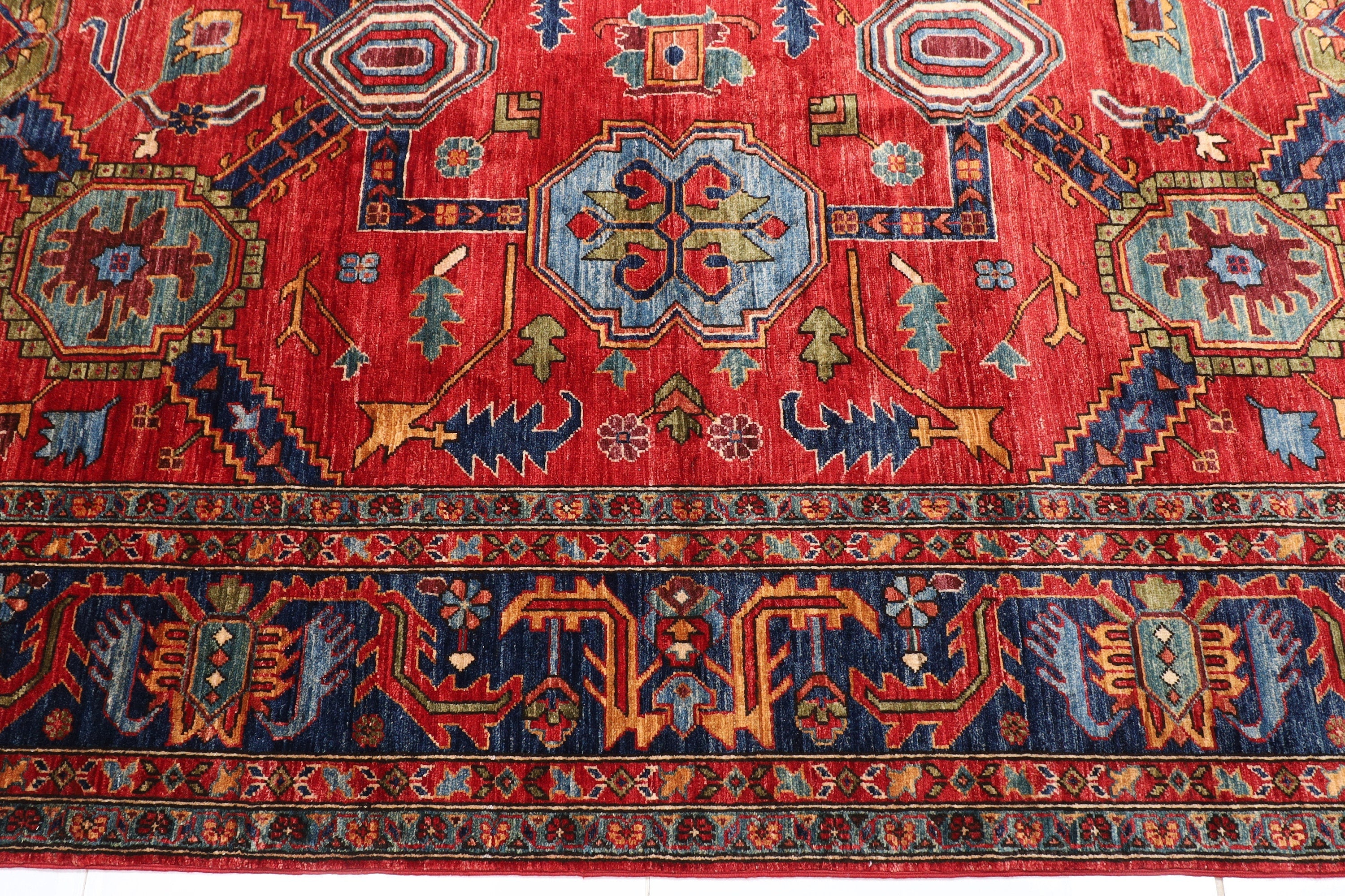 Oriental Birgi Afghan Rug 274 x 366 cm, 9 x 12 ft