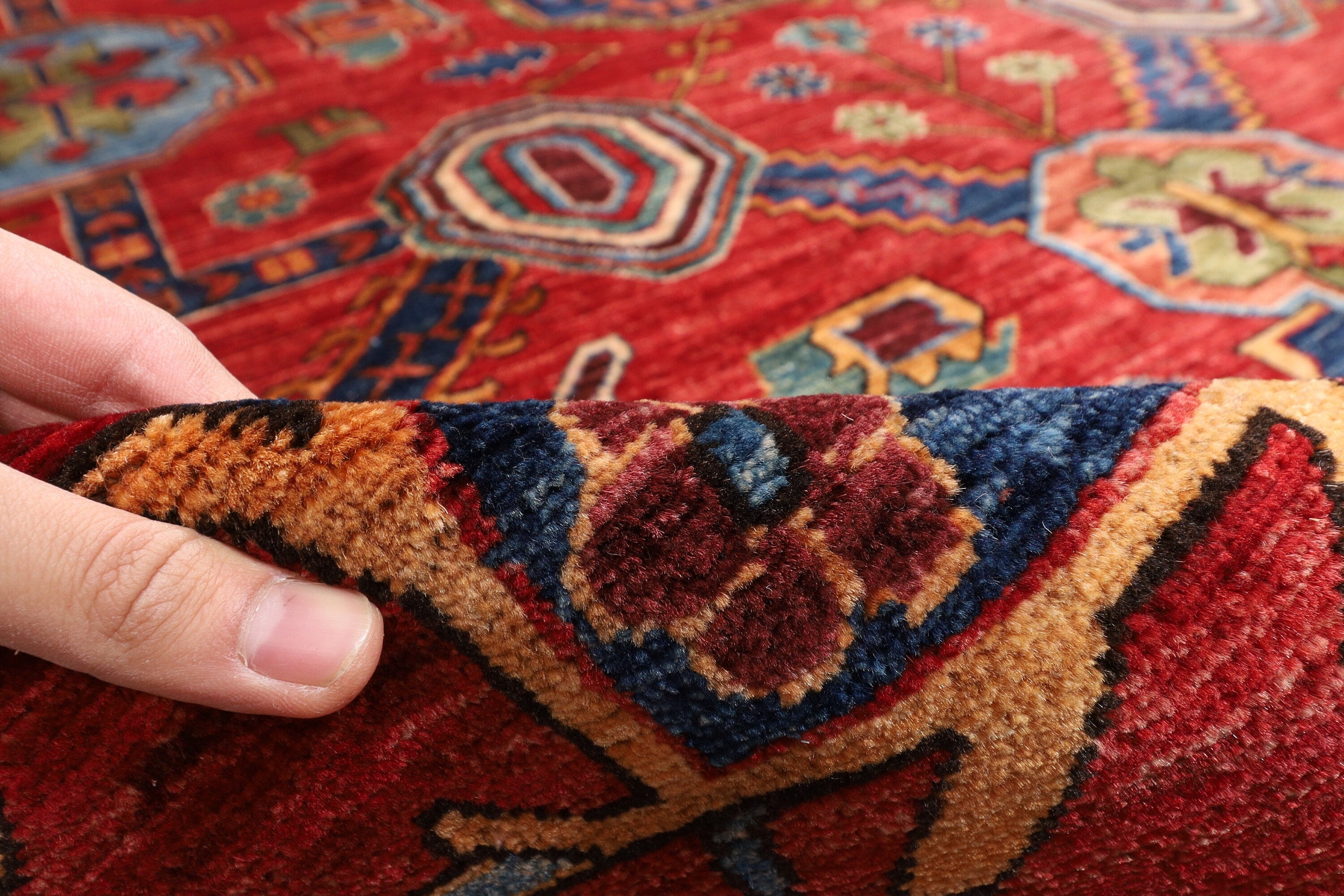 Oriental Birgi Afghan Rug 274 x 366 cm, 9 x 12 ft