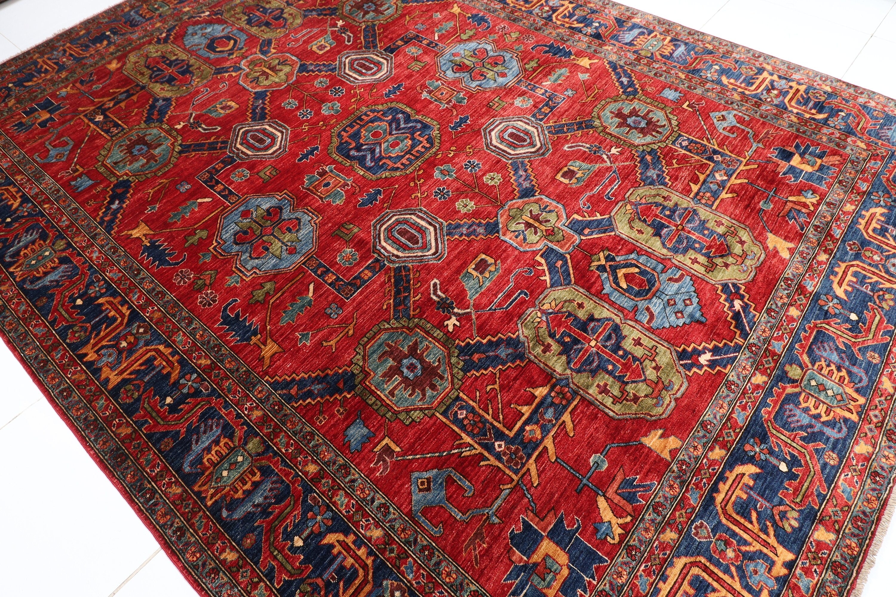 Oriental Birgi Afghan Rug 274 x 366 cm, 9 x 12 ft