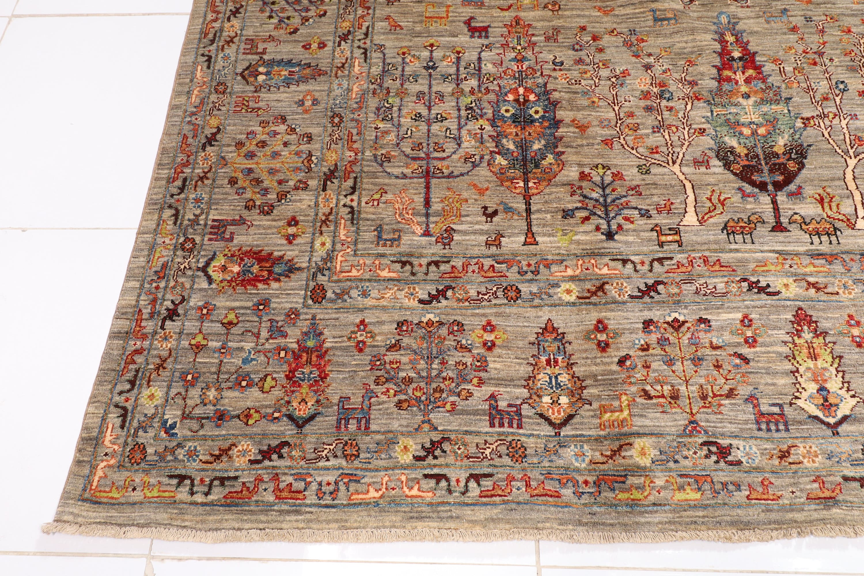 Tree of life, Birjin Chobi rug 9x12 ft.  267x361 cm
