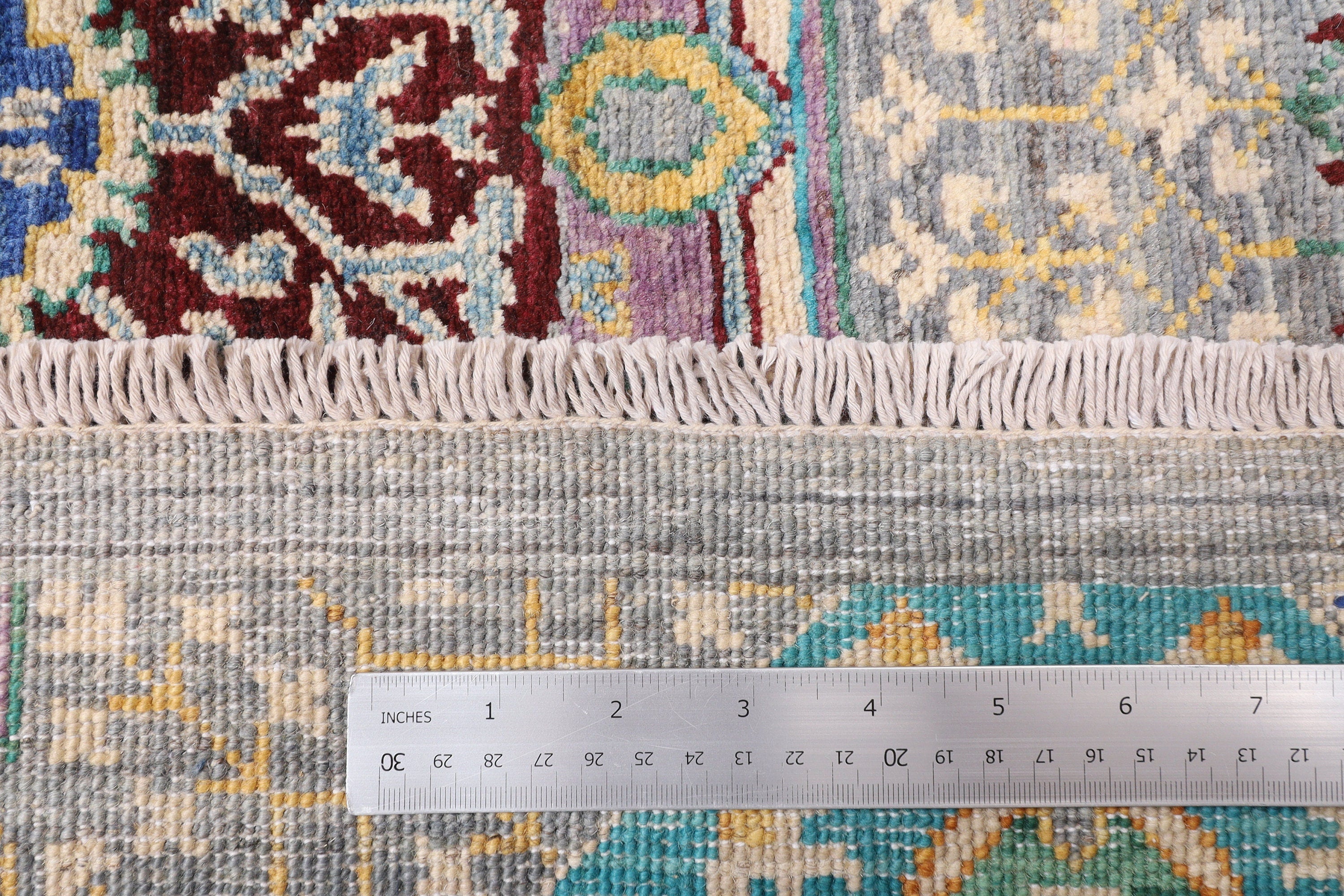 Blue Afghan Handmade — 2.55 x 3.48
