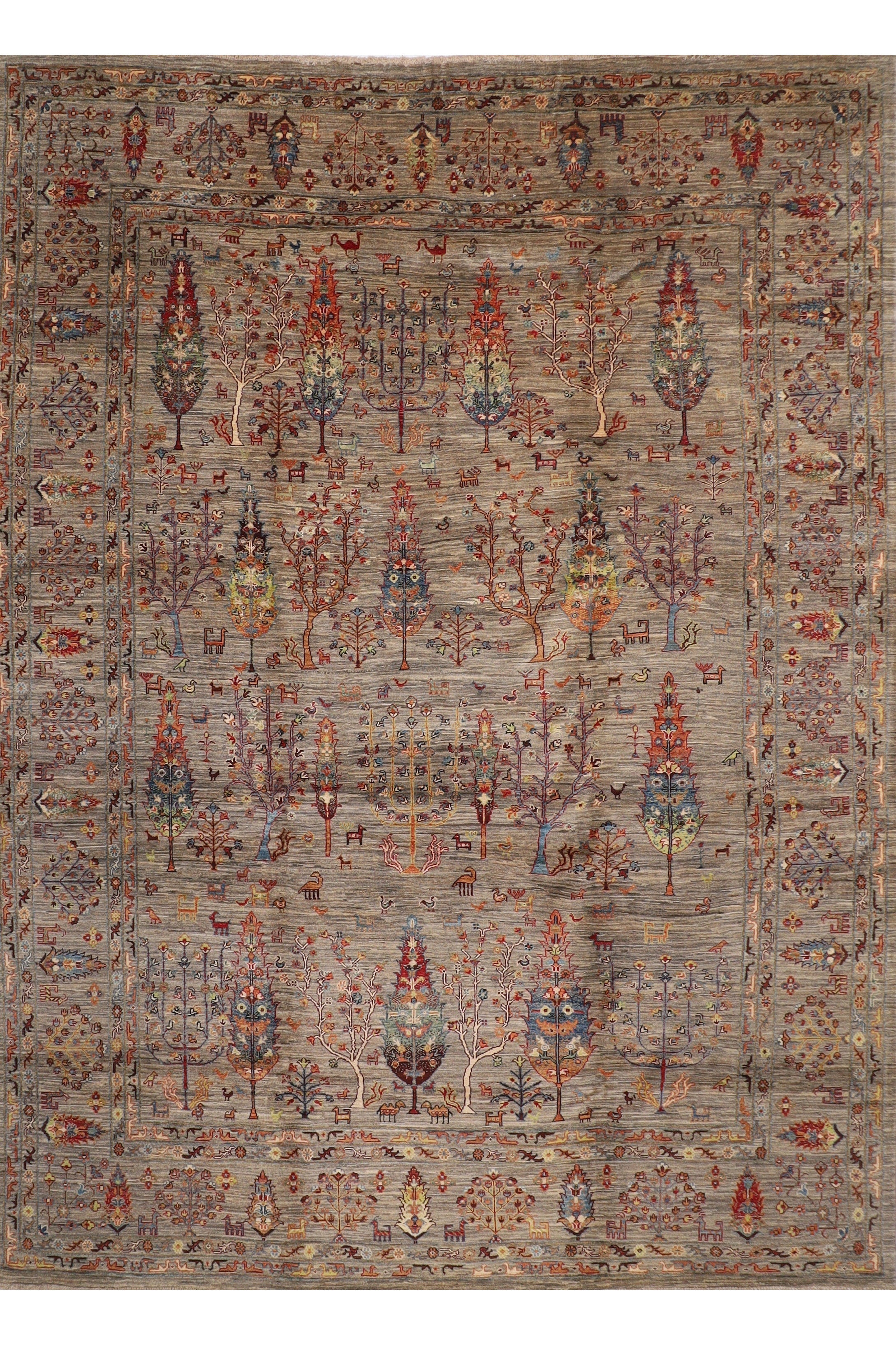Tree of life, Birjin Chobi rug 9x12 ft.  267x361 cm