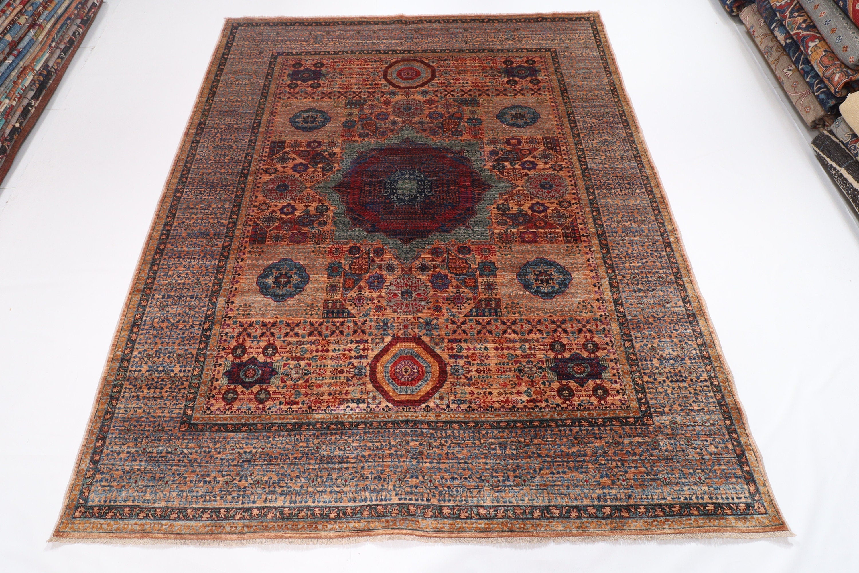 Beige Afghan Handmade