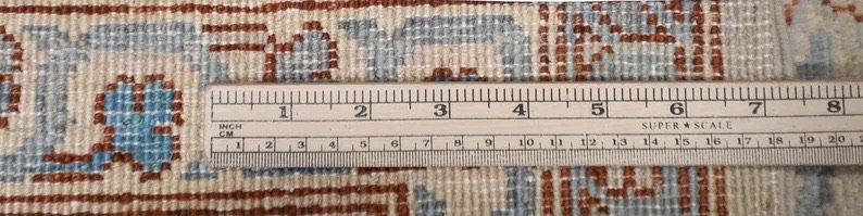 Ivory Afghan Handmade — 3.07 x 4.35