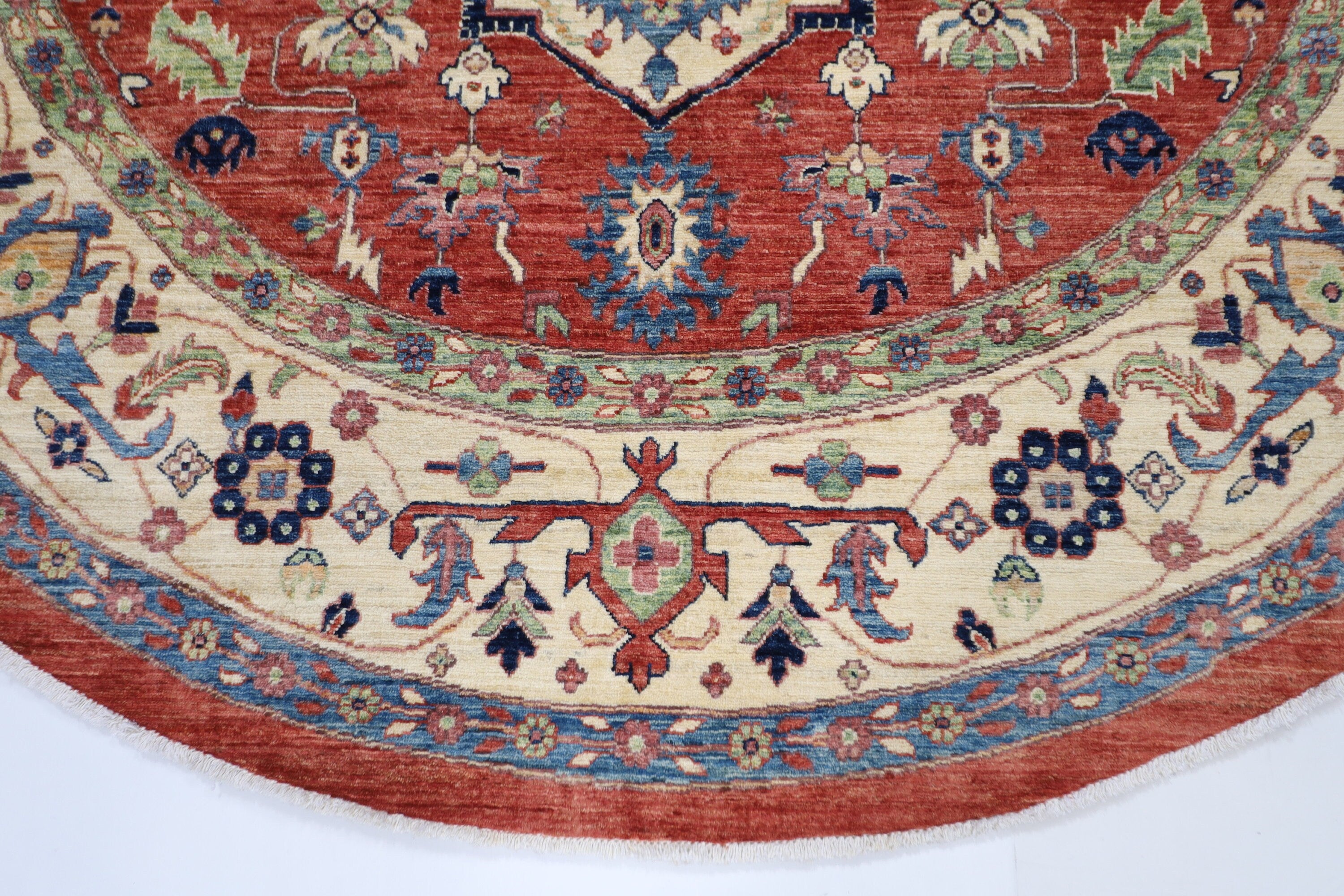 Tribal - 247 x 250 cm, 8.2 x 8.3 ft Handmade Afghan Rug