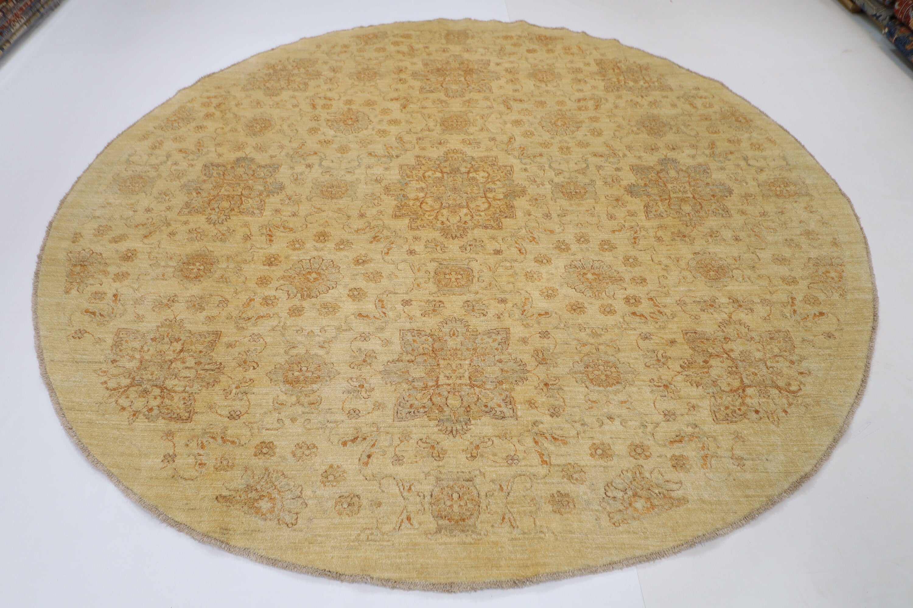 Tribal - 271 x 268 cm (8.11 x 8.10 ft) Hand-Knotted Afghan Rug