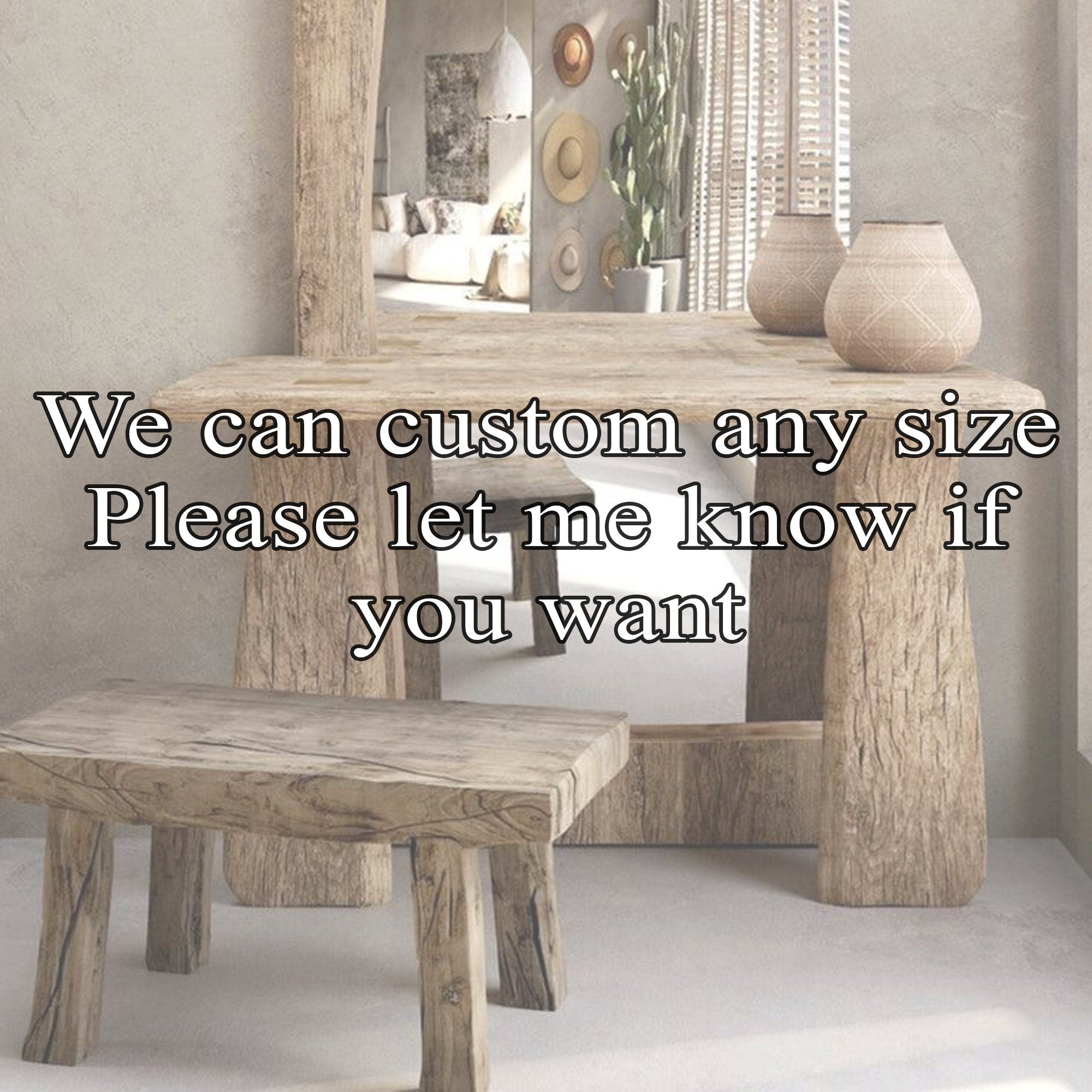 Rustic Handcrafted Console Table