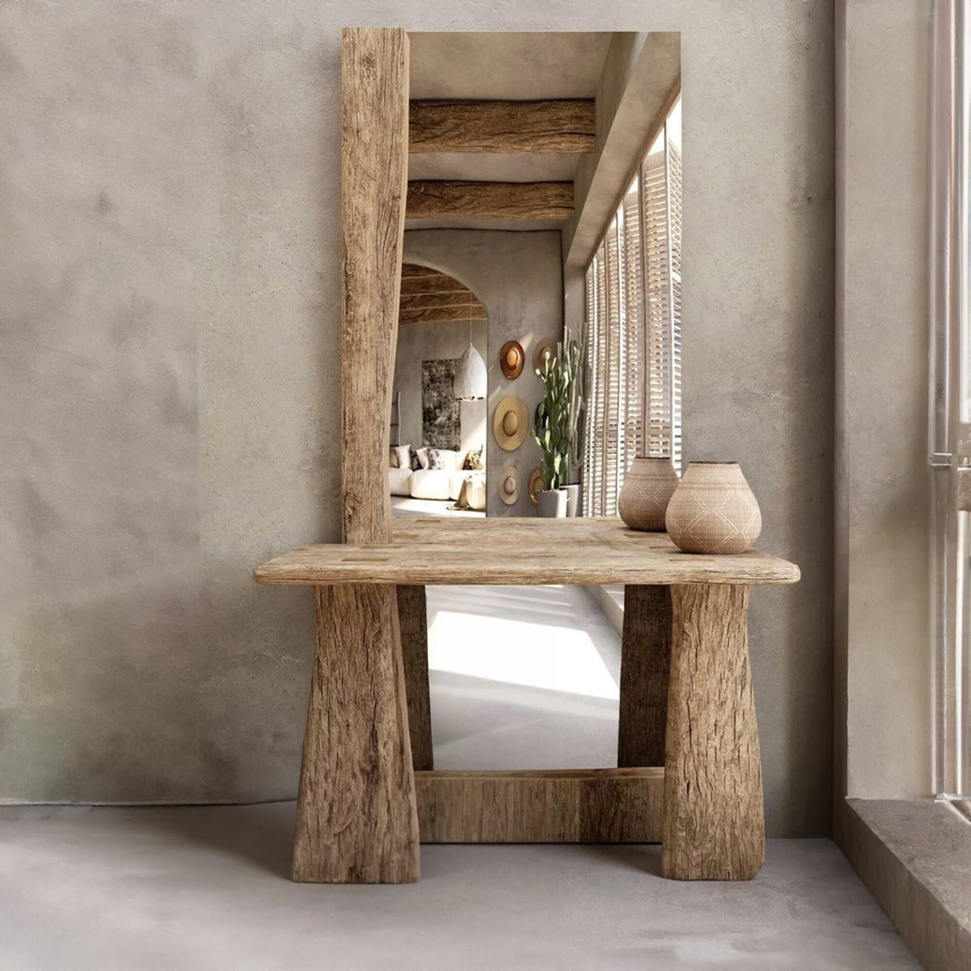 Rustic Handcrafted Console Table