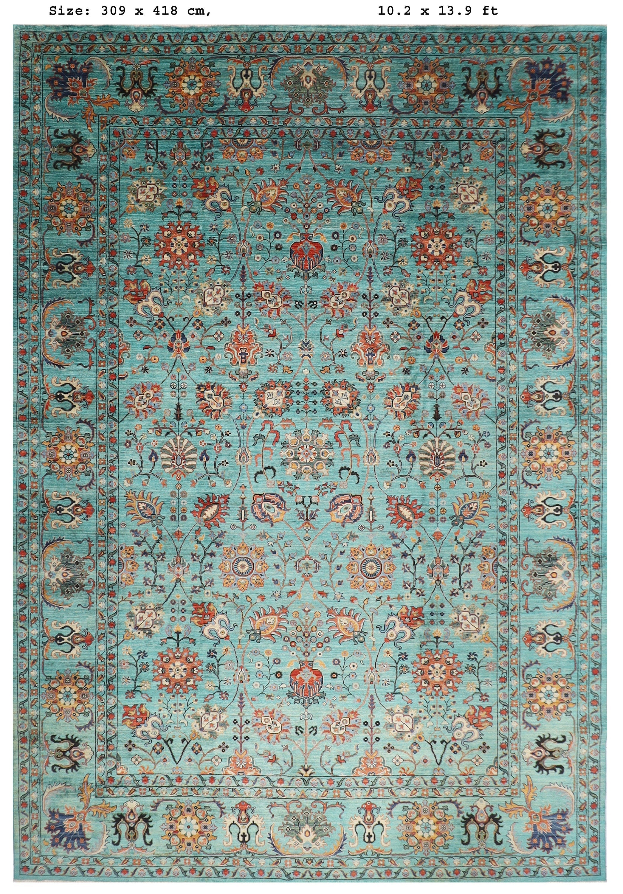 Natural Afghan Handmade — 3.10 x 4.20