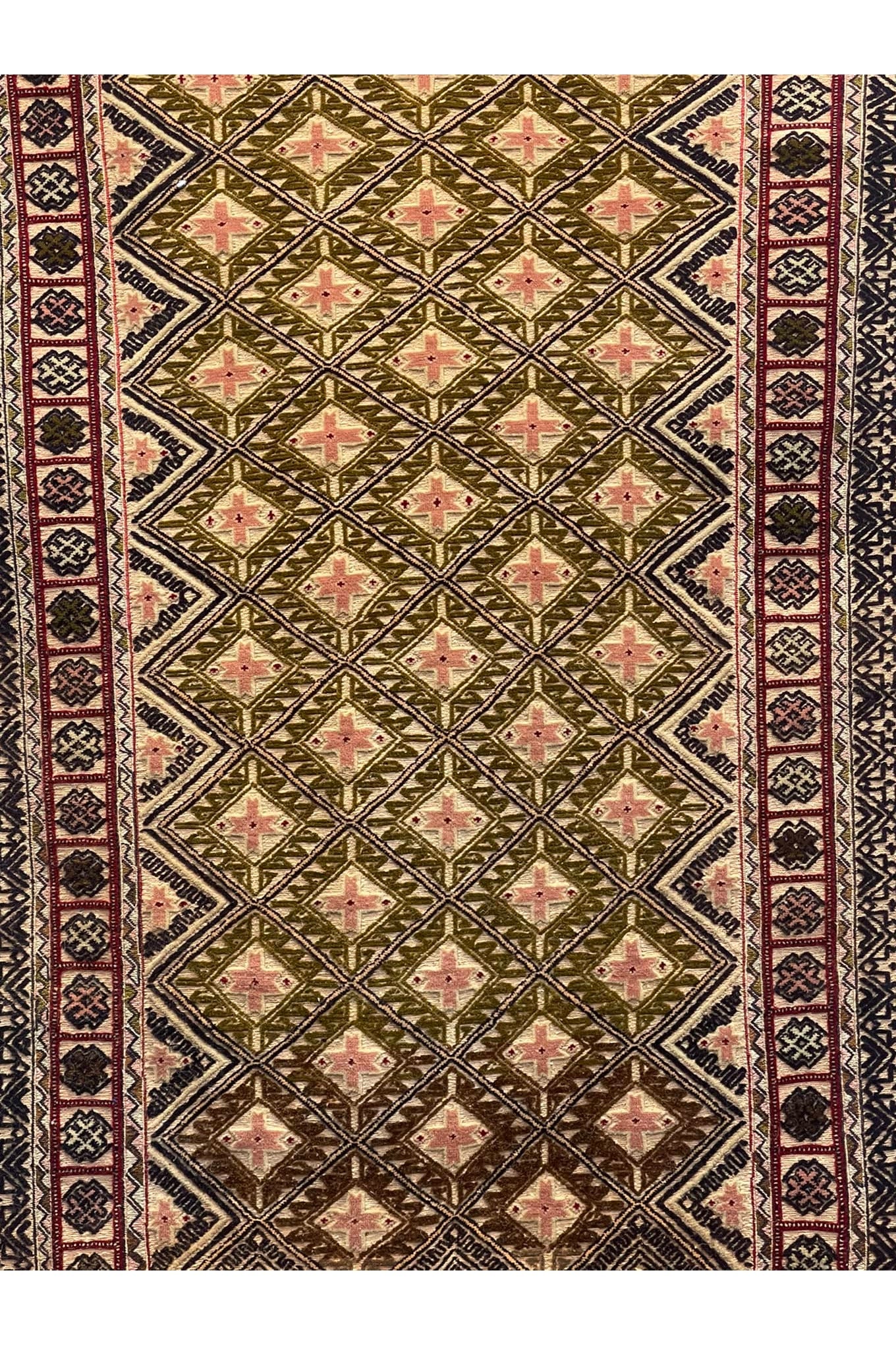 HANDMADE AFGHAN MUSHWANI KILIM | 185 X 144 CM |