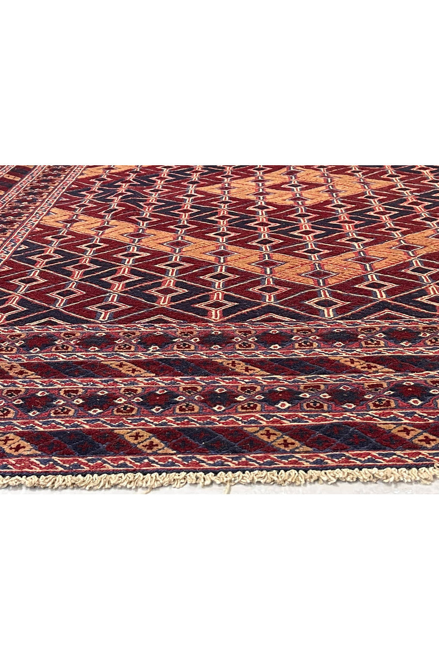 HANDMADE AFGHAN MUSHWANI KILIM | 188 X 152 CM |