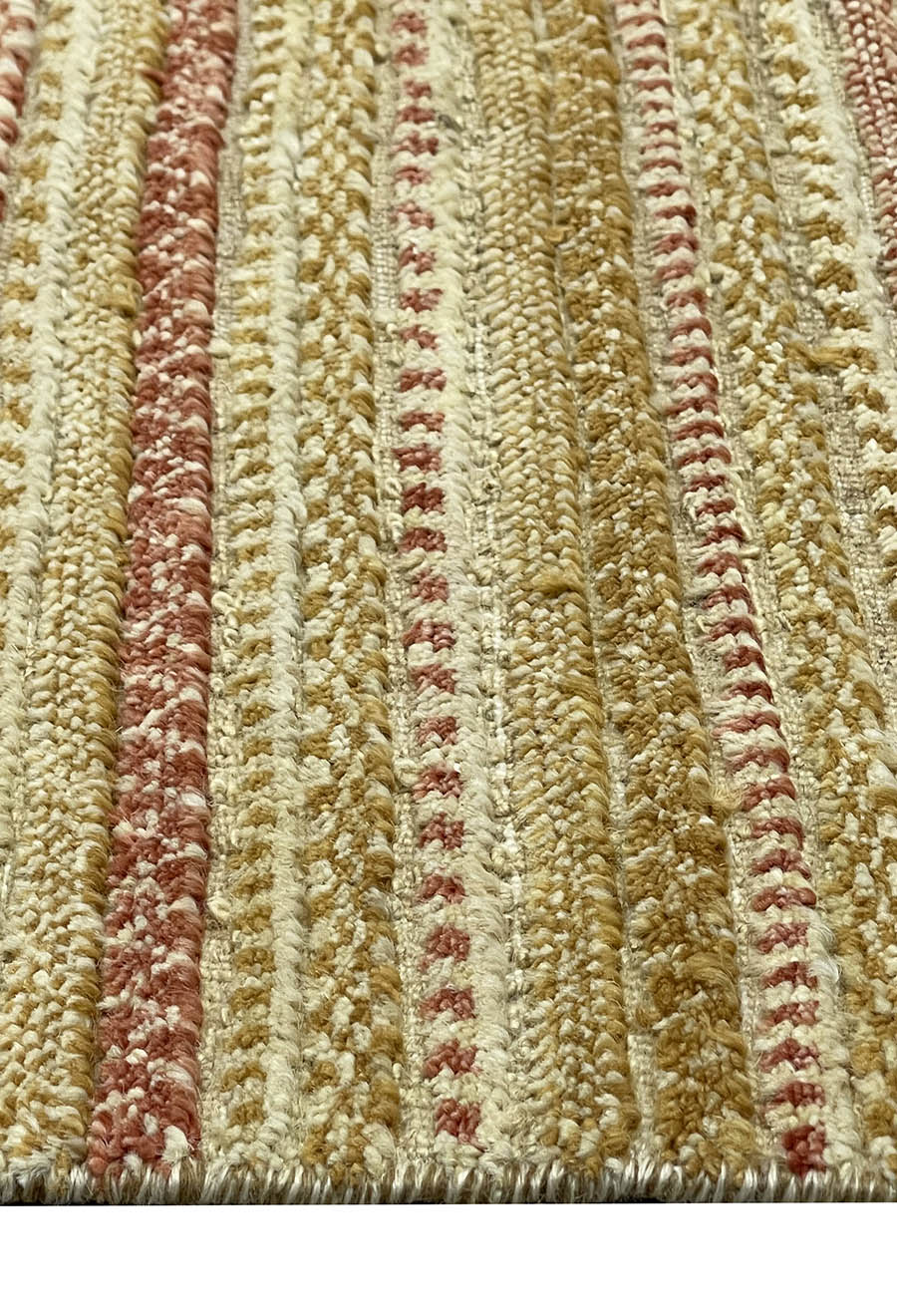 Cream Gabeh Afghan Handmade — 2.53 x 1.66