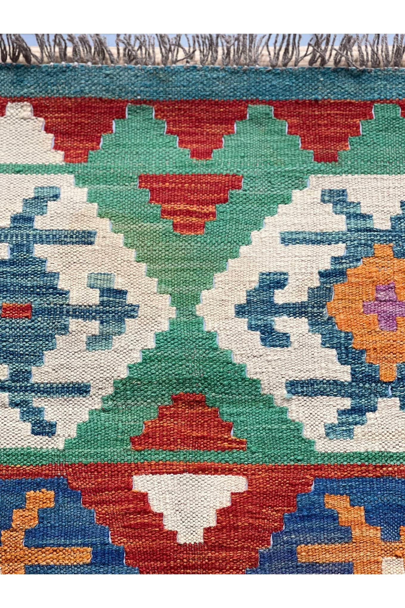 HANDMADE AFGHAN MAIMANA KILIM | 245 X 179 CM |