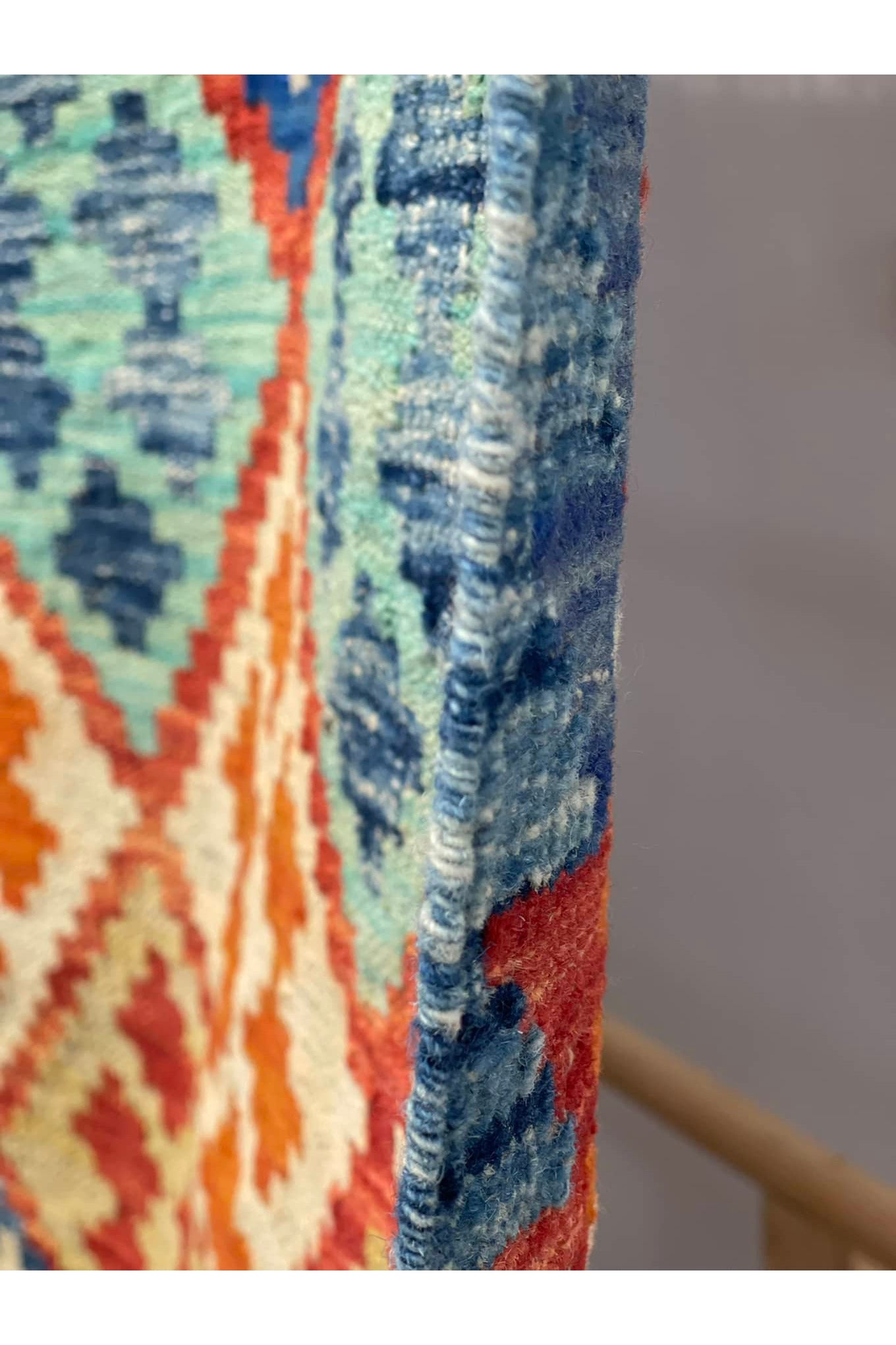 HANDMADE AFGHAN MAIMANA KILIM | 243 X 188 CM |