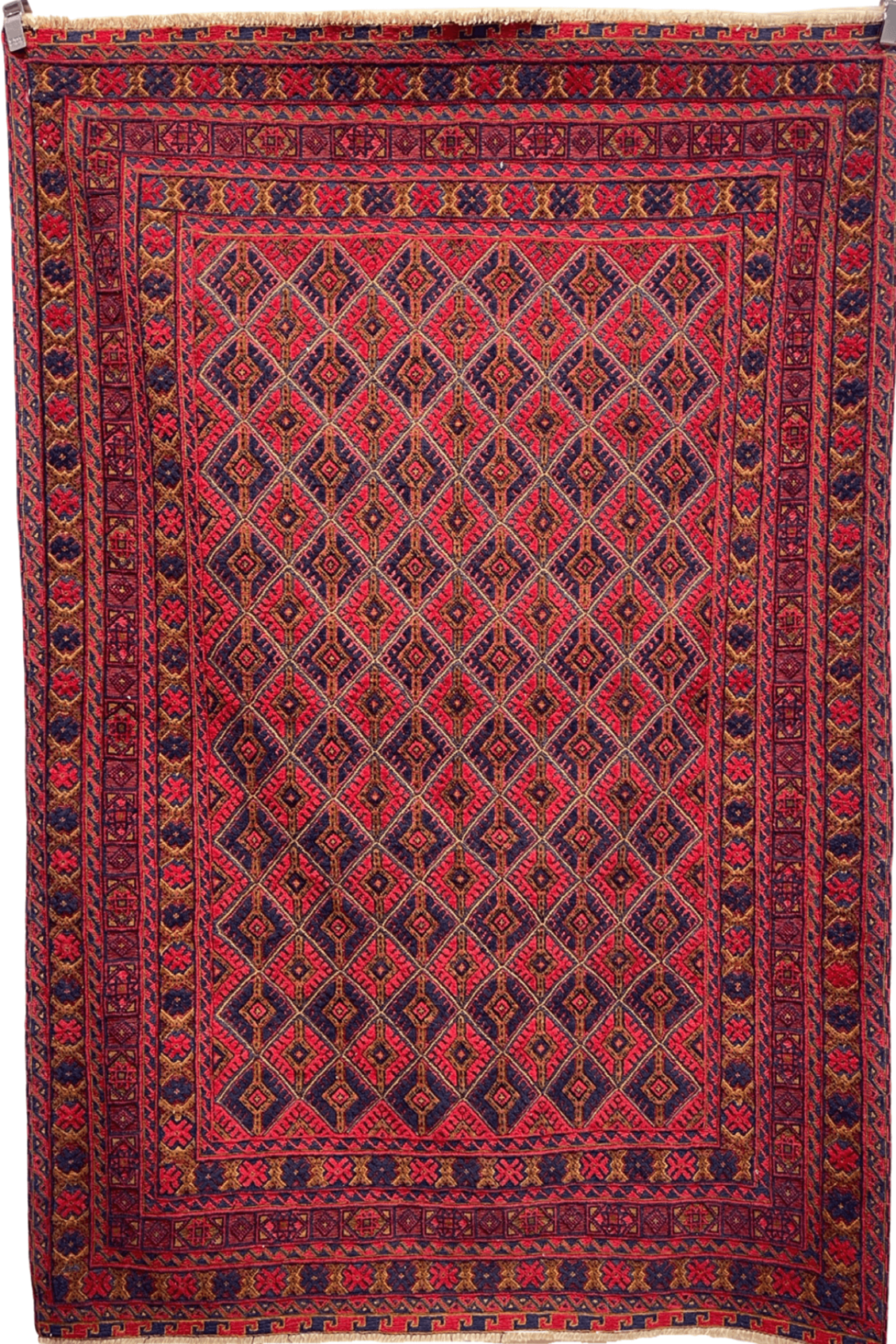 HANDMADE AFGHAN MUSHWANI KILIM | 188 X 152 CM |