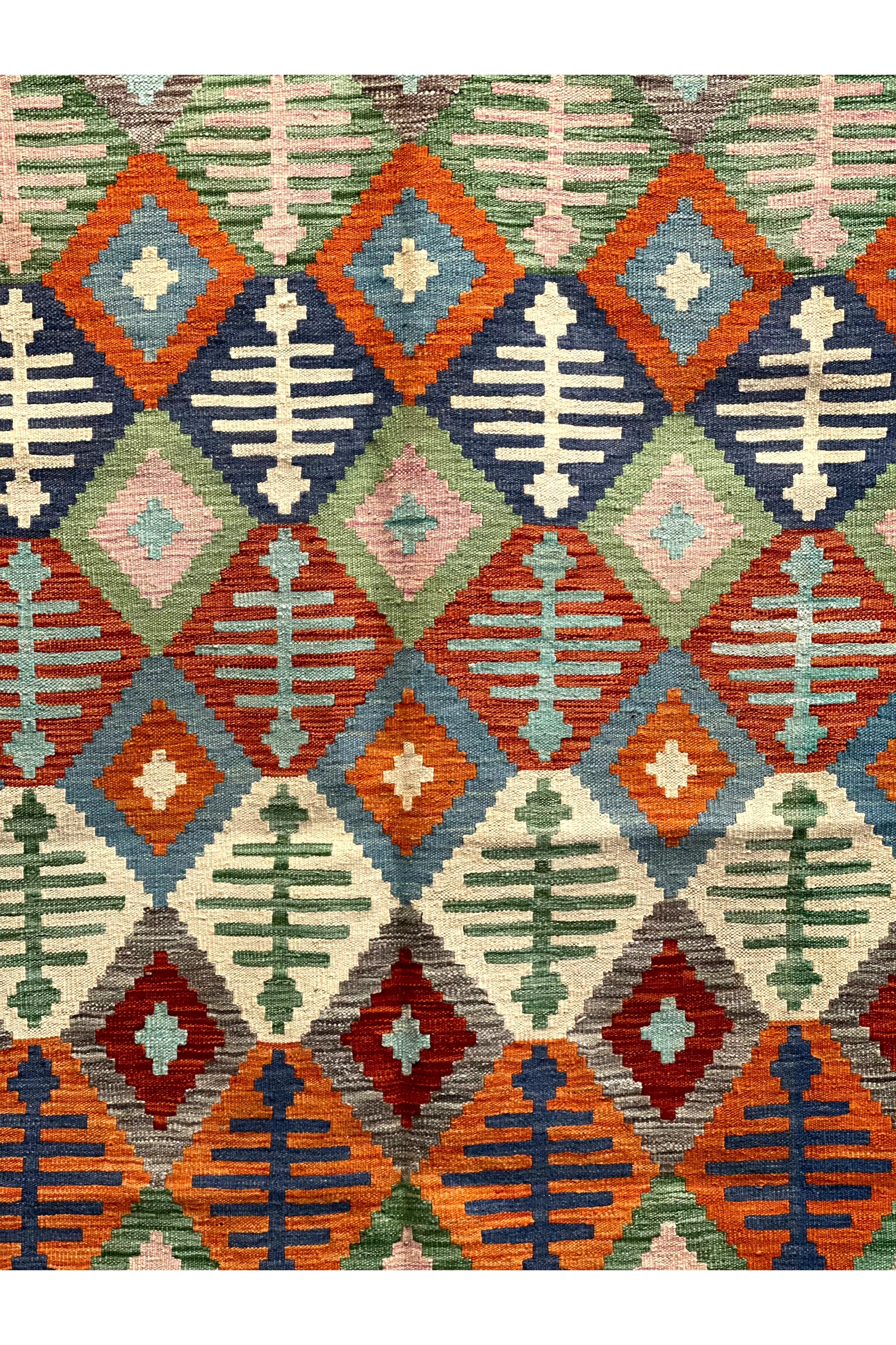 HANDMADE AFGHAN MAIMANA KILIM | 301 X 204 CM |