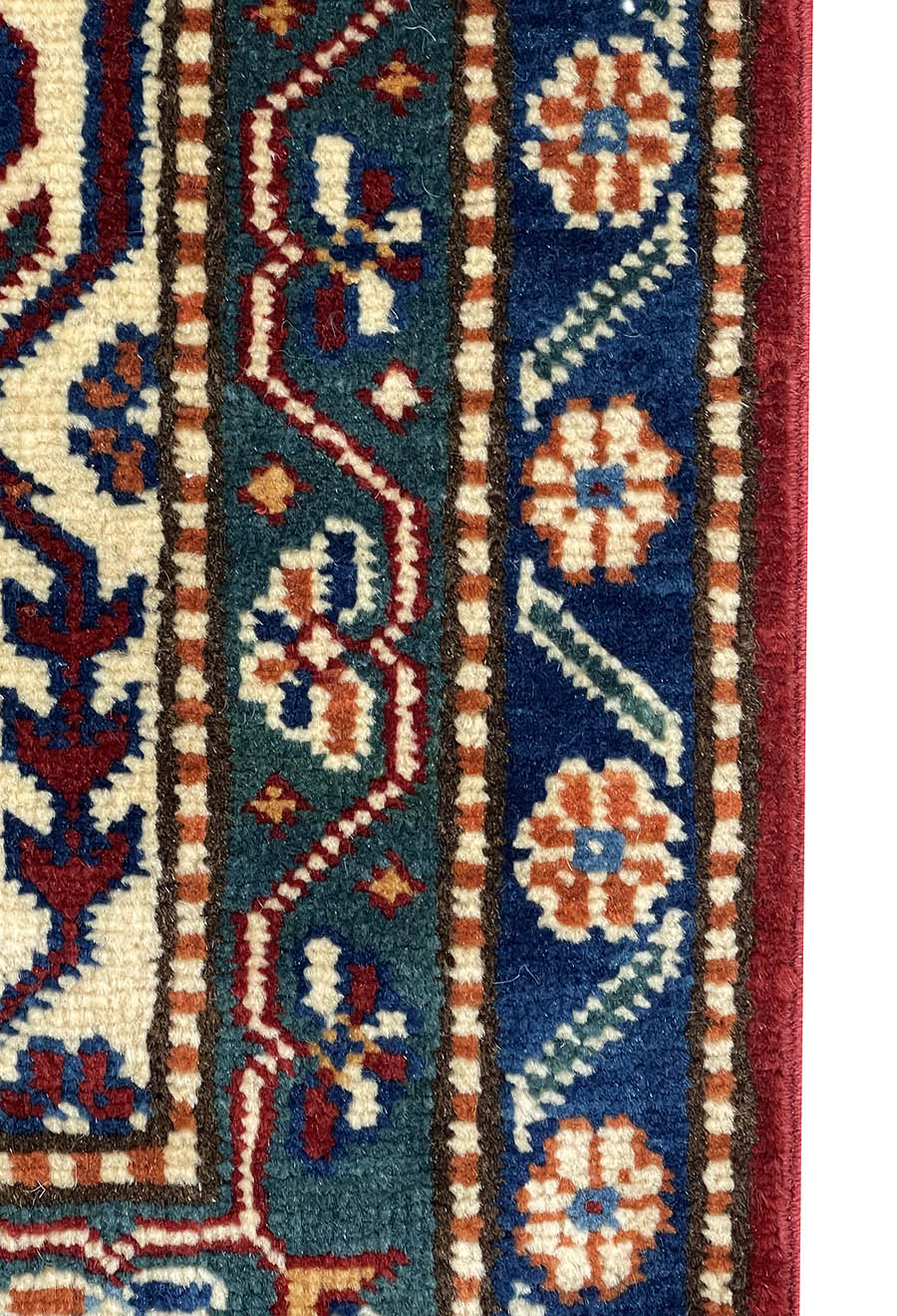 Red Afghan Handmade — 2.95 x 1.97