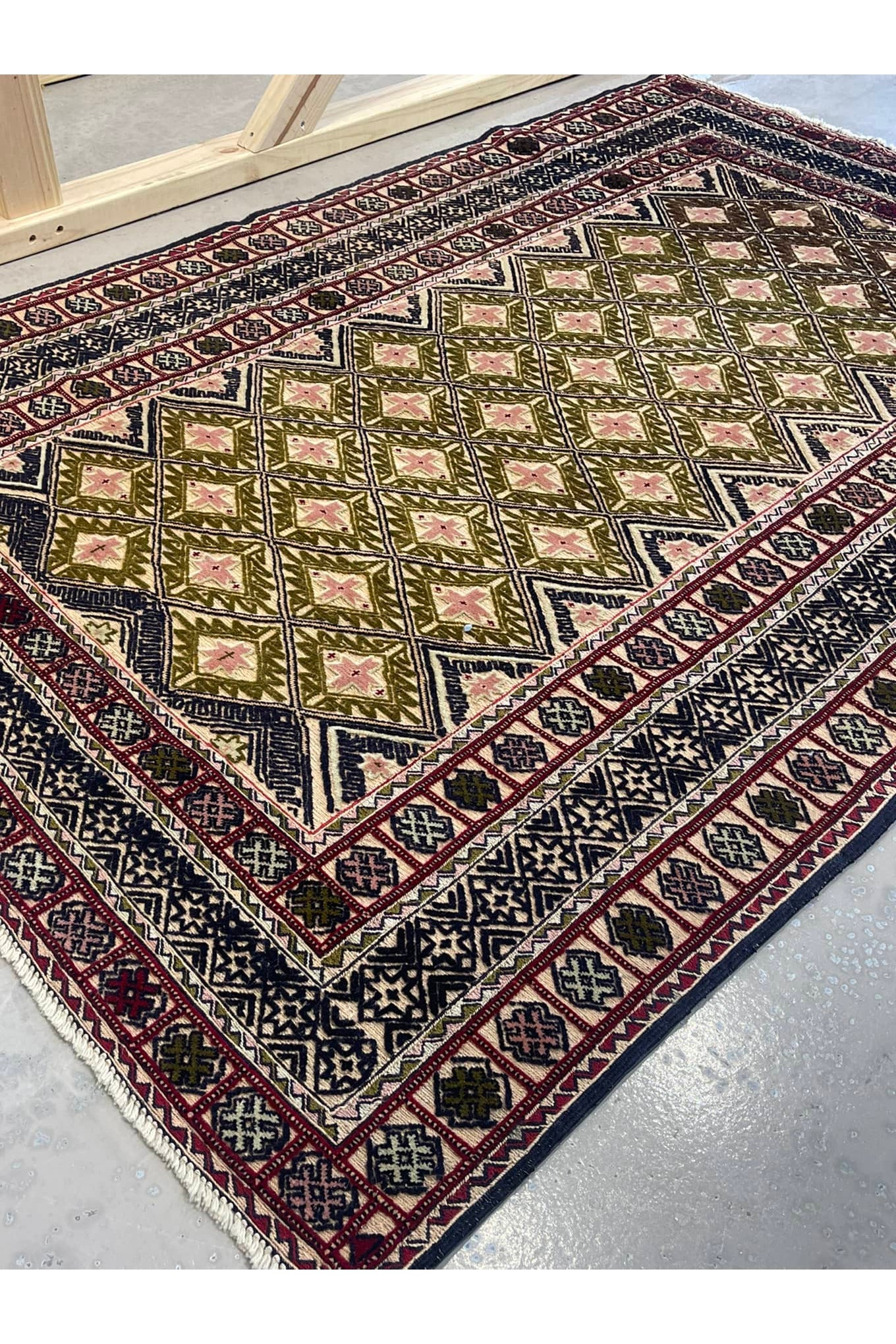 HANDMADE AFGHAN MUSHWANI KILIM | 185 X 144 CM |