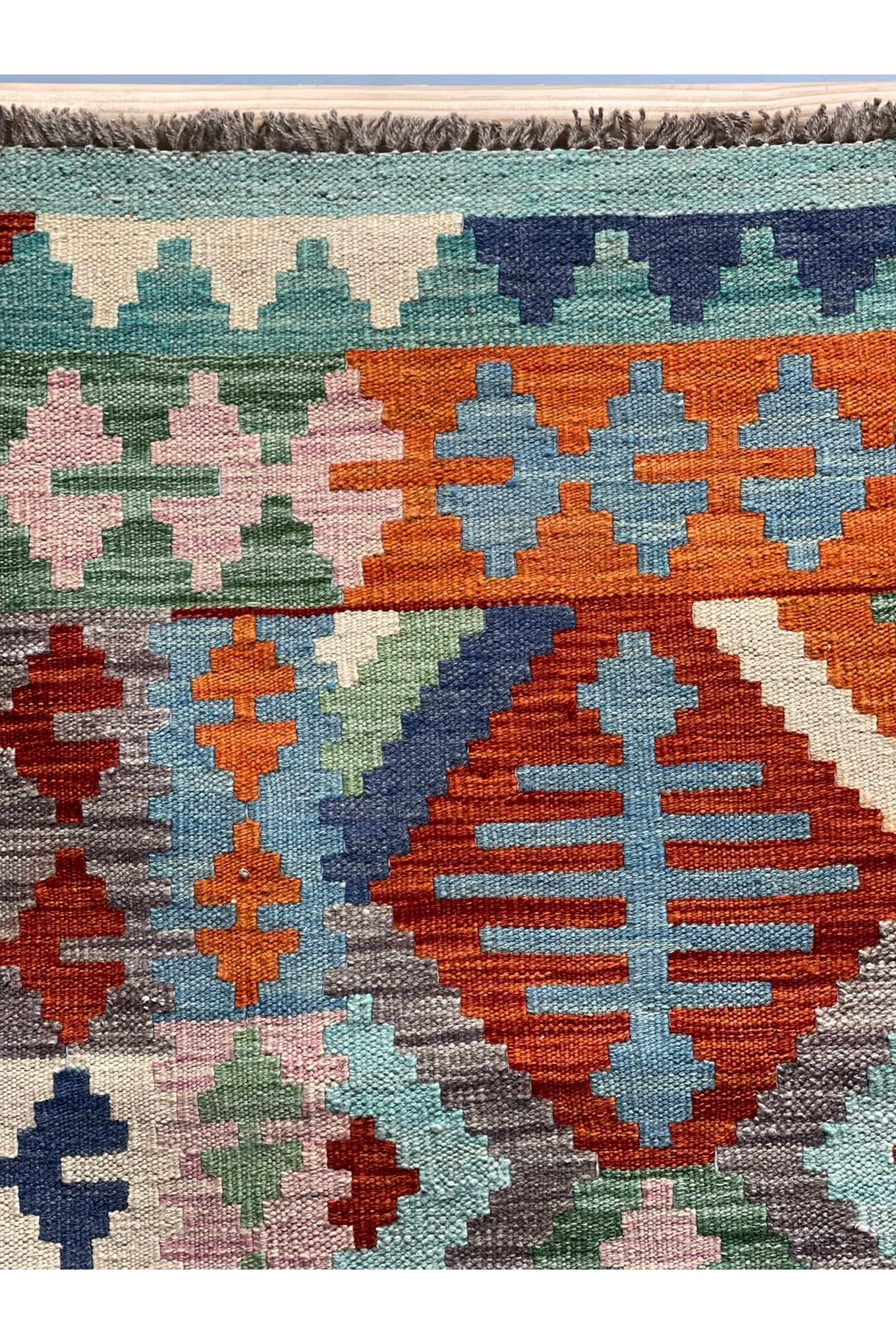 HANDMADE AFGHAN MAIMANA KILIM | 301 X 204 CM |