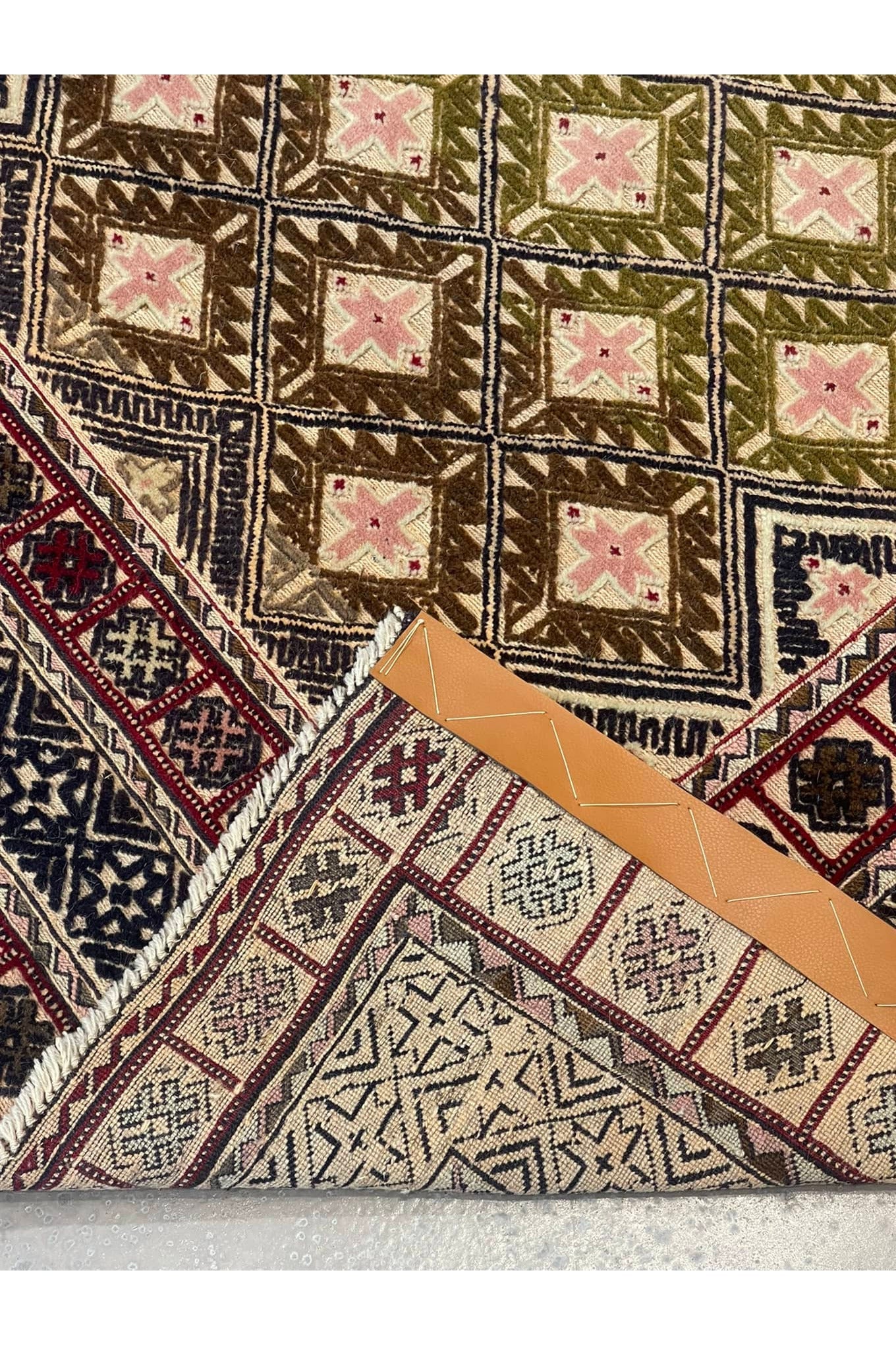 HANDMADE AFGHAN MUSHWANI KILIM | 185 X 144 CM |
