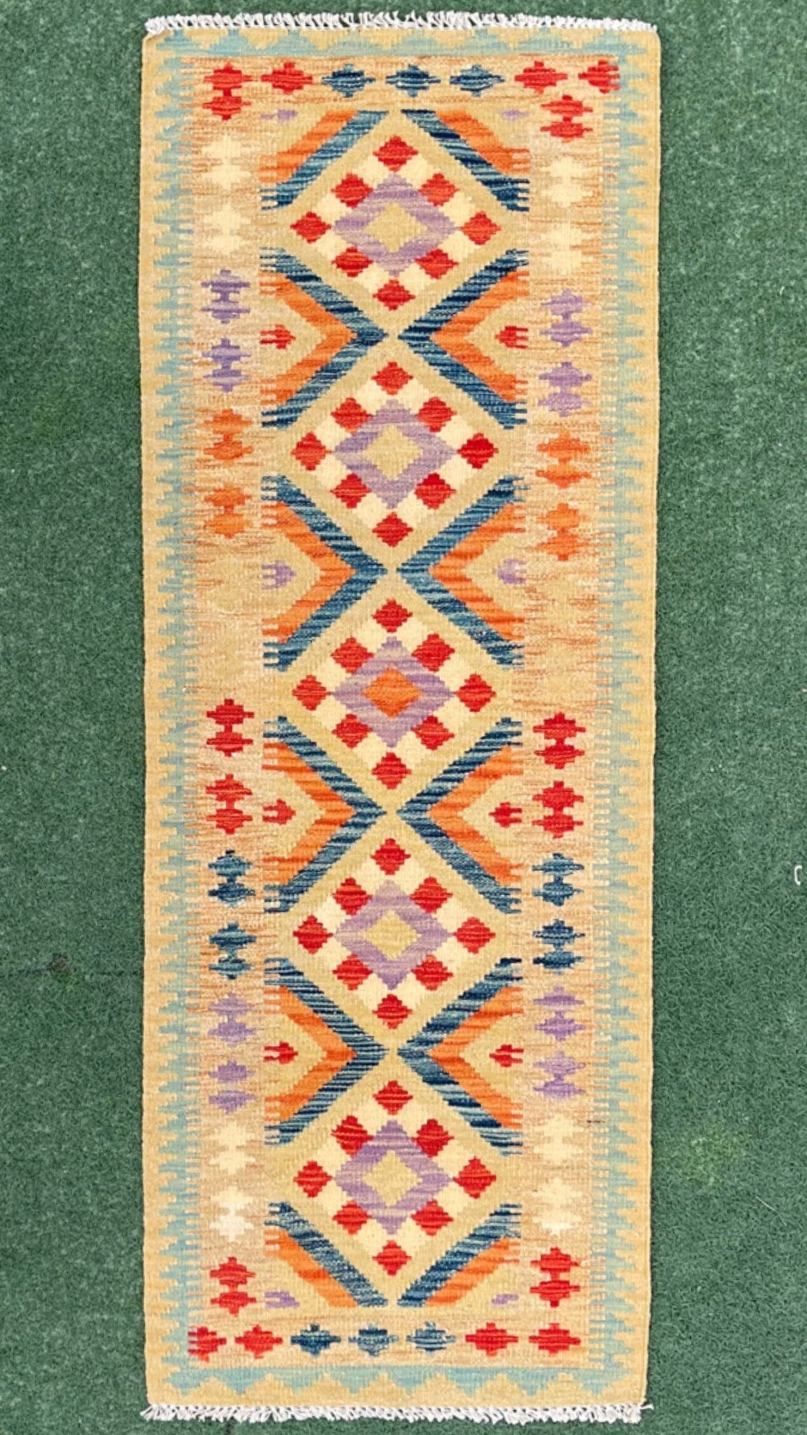 Kilim - 190x70 cm (6.2x2.3 ft) - Jerm Rugs - Afghan Kilim - Jerm | جِرْم
