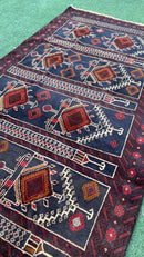 Maahekaan 107 - 187x108 cm - Jerm Rugs - Handmade Baluch Rug - Jerm | جِرْم