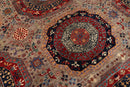 Mamluk - 278x281 cm (9'2x9'3 ft) Handmade Afghan Wool Area Rug - Jerm Rugs - Handmade Afghan Rug - Jerm Rugs