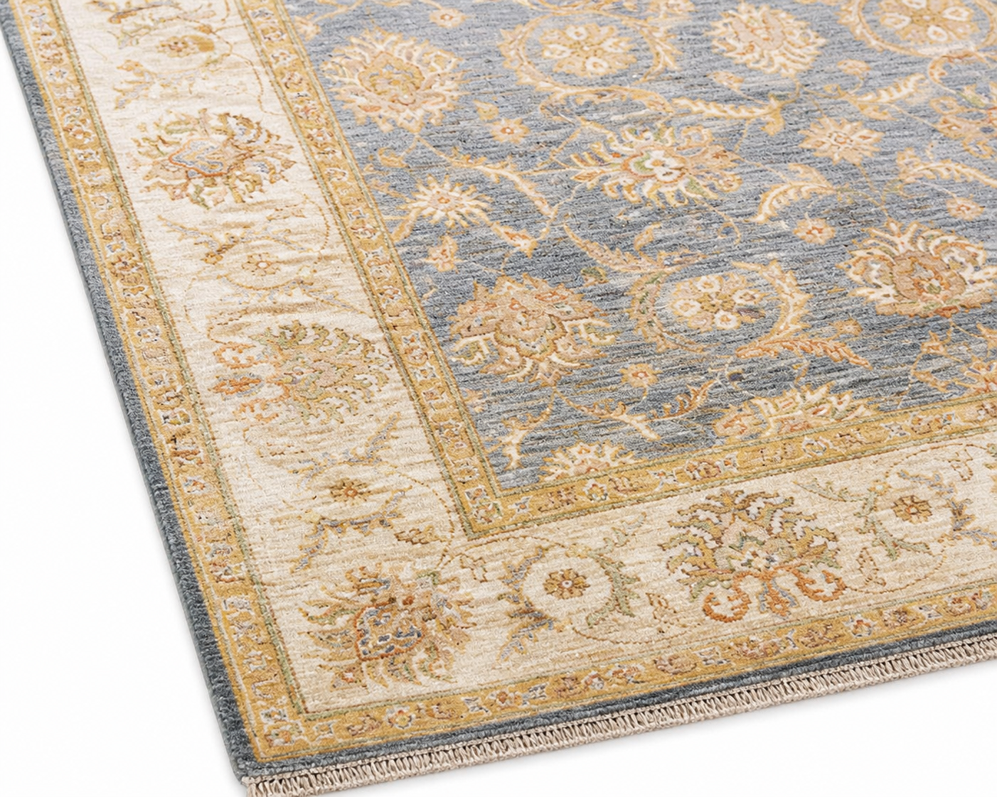 Nilab-e-Herat Afghan Ghazni wool rug, hand-knotted detail