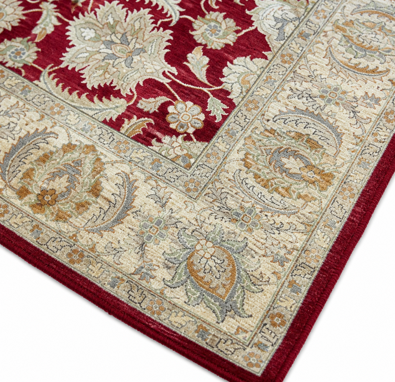 Gulshan-e-Khorasan Afghan Ghazni wool rug, hand-knotted detail
