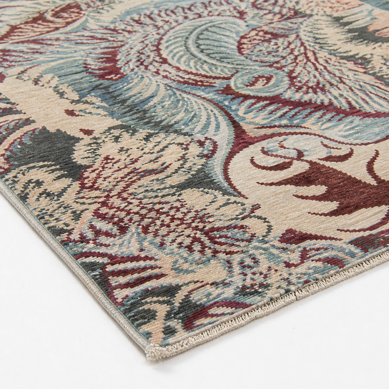 Simurgh-e-Aseman Afghan Ghazni wool rug, hand-knotted detail