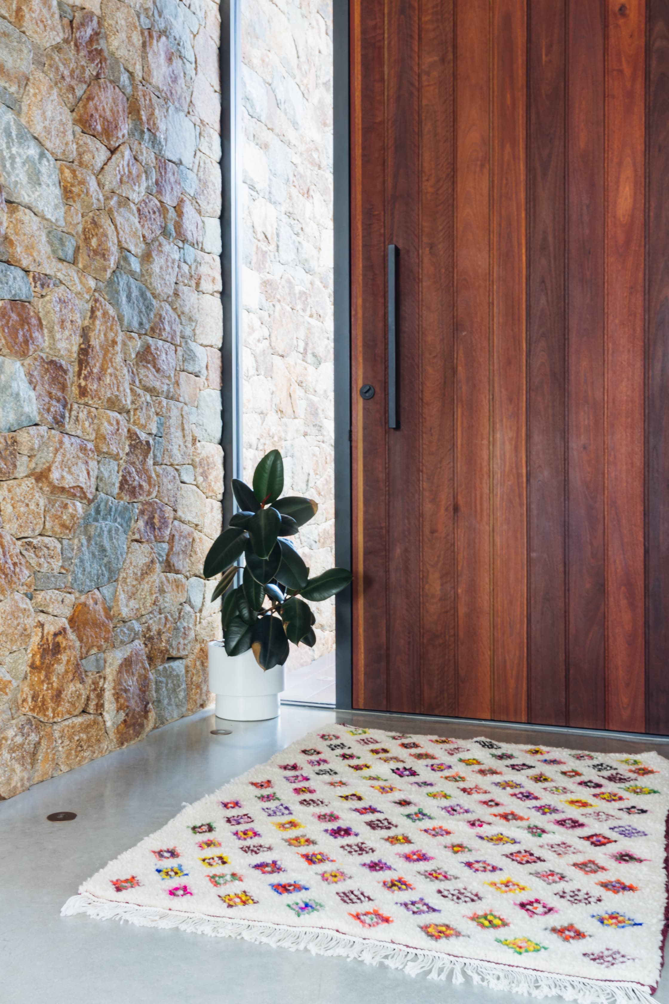 White Moroccan Rug Azilal