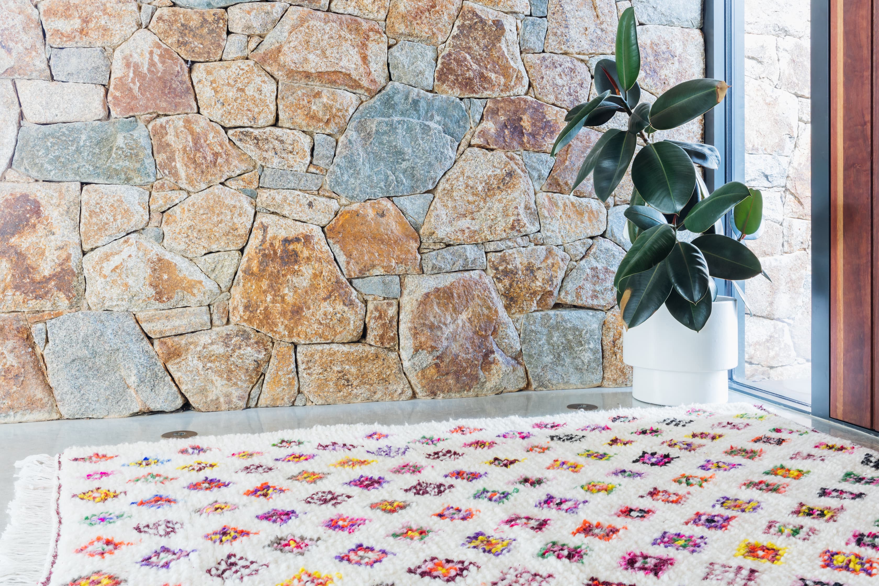 White Moroccan Rug Azilal