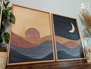 Set of 2:Sun and Moon Wall Art Jerm | جِرْم 
