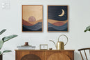 Set of 2:Sun and Moon Wall Art Jerm | جِرْم 